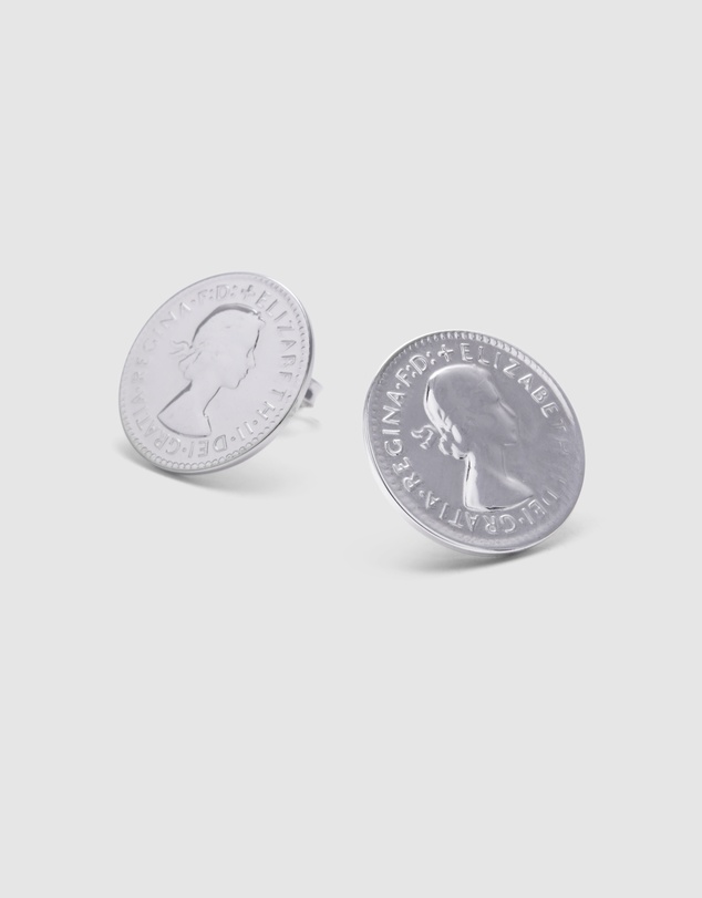 Von Treskow - Coin stud earrings