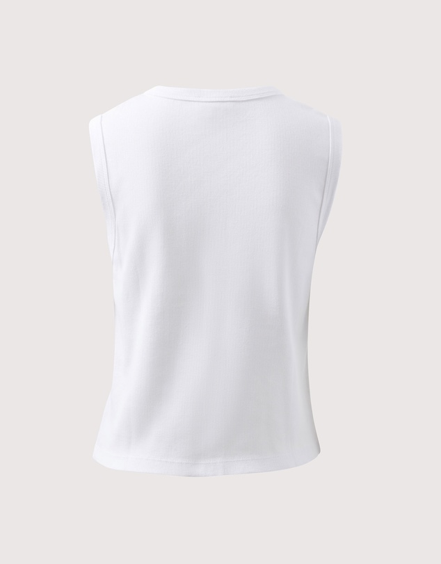 Ceres Life - Lyla Button Through Rib Tank