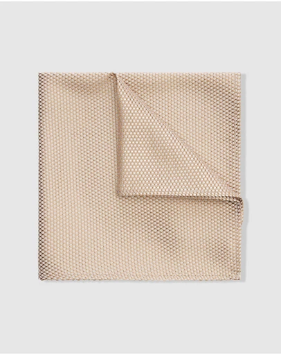 Politix - Silk Textured Two-tone Pocket Square