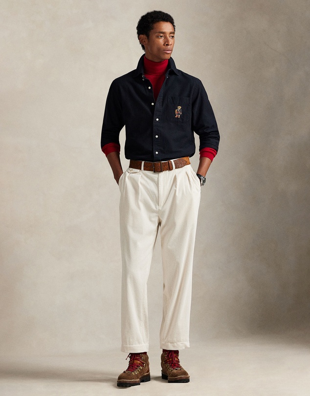 Polo Ralph Lauren - Custom Fit Polo Bear Oxford Shirt - ICONIC EXCLUSIVE
