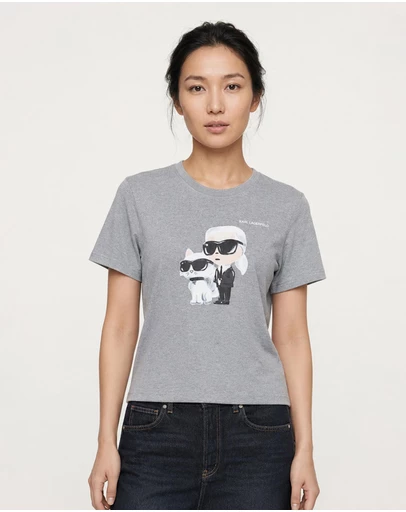 Karl Lagerfeld - Ikon Duo Aquarelle T-Shirt