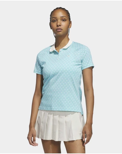 adidas Originals - Originals All Over Trefoil Polo Shirt Womens
