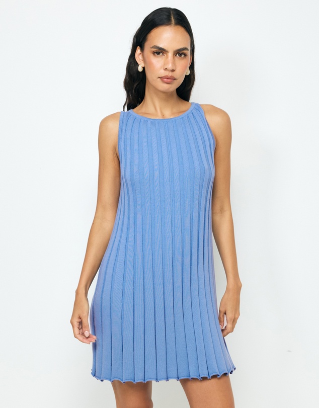 AERE - Zia Rib Knit Mini Dress