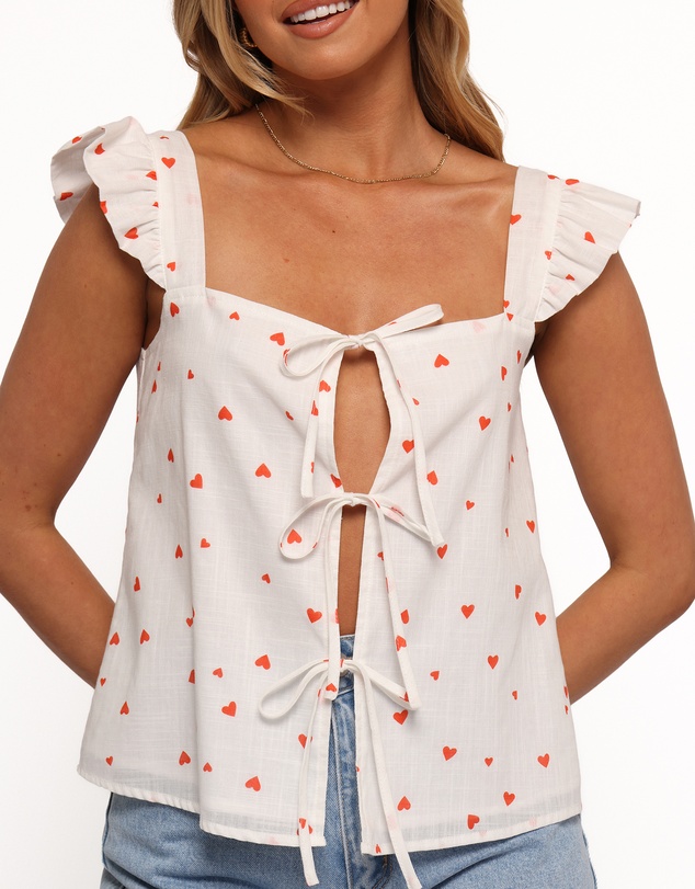 Petal & Pup - Elsie Top - Ditsy Heart