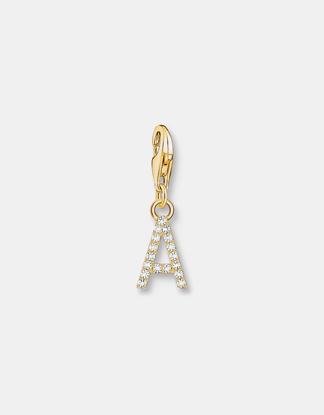 THOMAS SABO - Charm Pendant Letter A Gold Plated