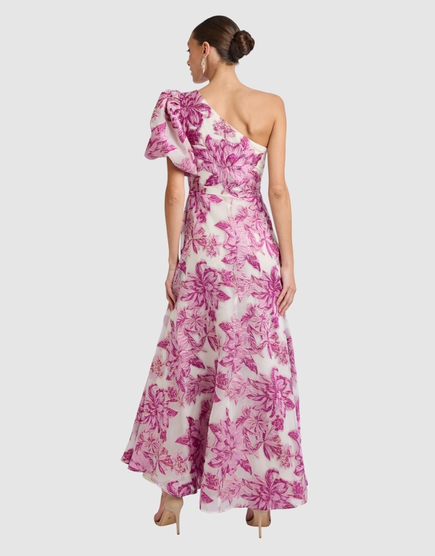 Romance by Honey and Beau - Seanna Puff Shoulder Maxi Dress
