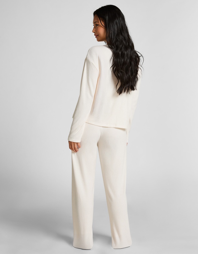 Hunkemoller - Long Sleeve Brushed Rib Jersey Top