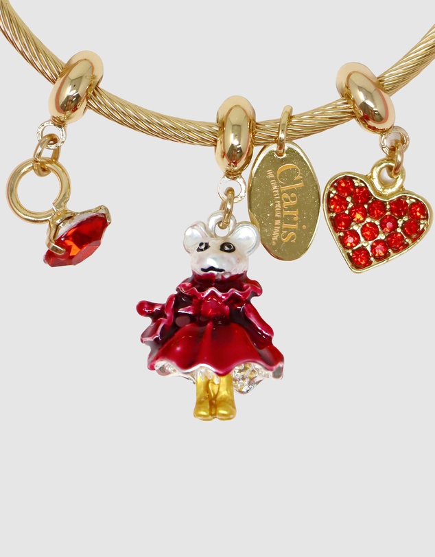 Claris The Chicest Mouse In Paris By Pink Poppy - Claris Holiday Heist Charm Bracelet