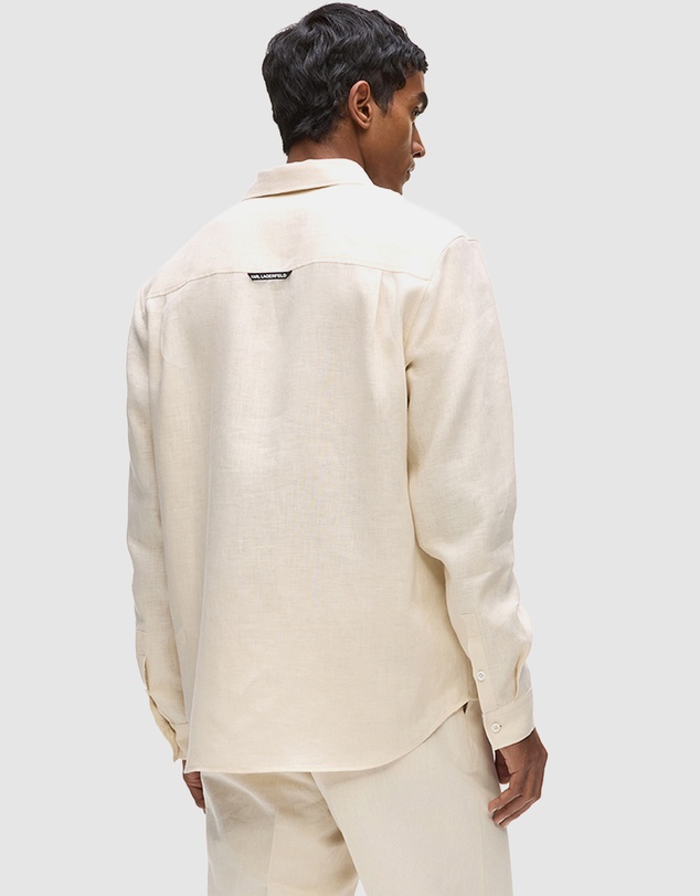 Karl Lagerfeld - Monogram Linen Shirt