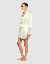 GINIA - Silk Lace Robe