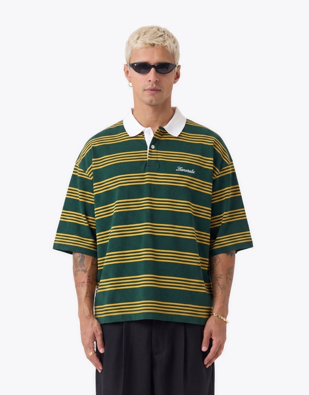 Zanerobe - Box Crop Polo Green/Gold