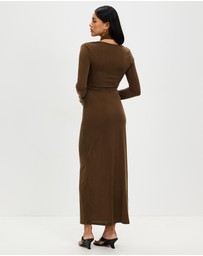 Third Form - Wisteria Wrap Neck Maxi Dress
