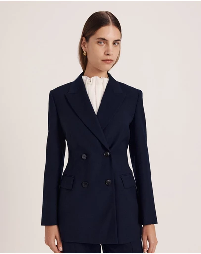 SABA - Celeste Wool Double Breasted Blazer