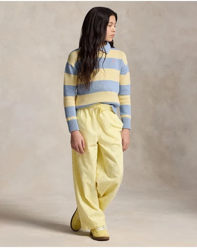 Polo Ralph Lauren - Striped Cotton Polo Sweater - Teens