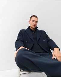 UNISON - Wool Blend Peacoat
