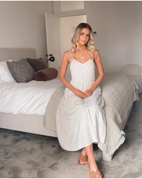 Esther & Co - Sona Dress - Oatmeal Spot