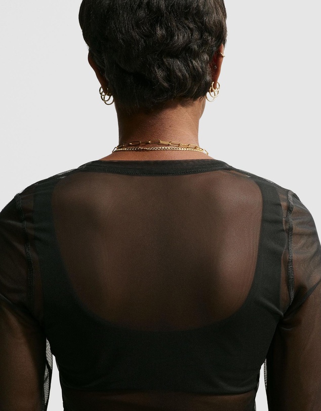 Nike - Nike Sportswear Slim Long-Sleeve Sheer Top