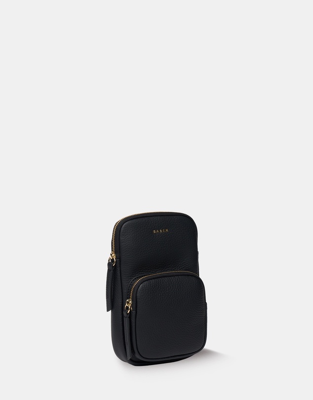 SABEN - Nikko Luxe Pocket Phone Sling Black
