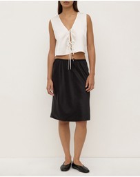 Assembly Label - Beal Silk Tie Front Top