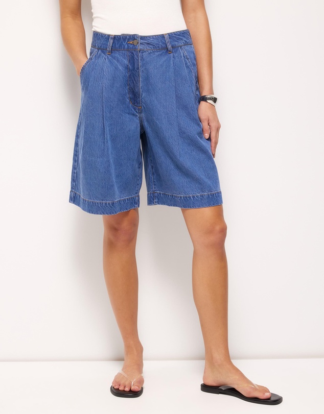 AERE - Cleo Denim Shorts