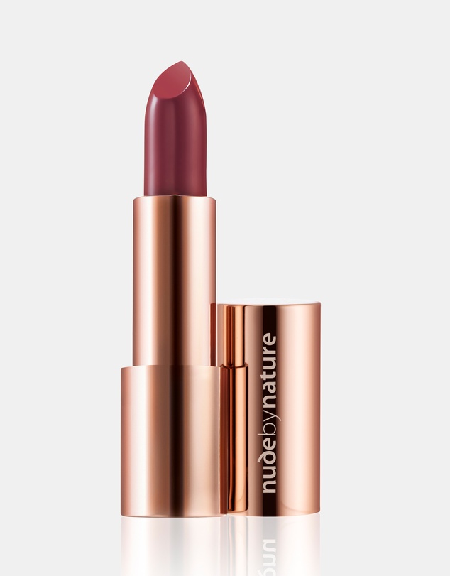 Nude by Nature - Moisture Shine Lipstick 07 Deep Plum
