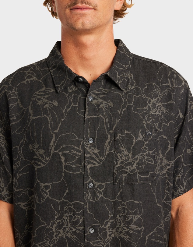 Billabong - Mens Sundays Jacquard Short Sleeve Shirt