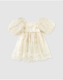 Designer Kidz - Ava Embroidered Floral Dress
