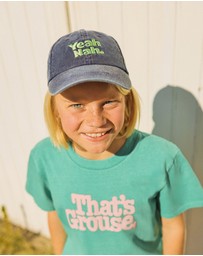 Skwosh - Kids Yeah Nah Cotton Cap in Navy