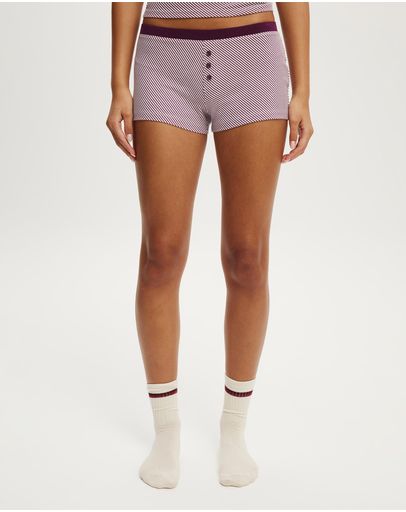 MAGGIE STRIPE PINK KISSBLACKCURRANT