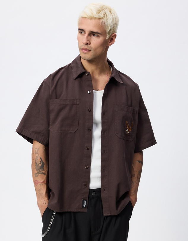 Thrills - Seen & Heard Cropped Short Sleeve Work Shirt
