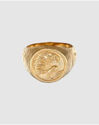Haze & Glory - ICONIC EXCLUSIVE - Ring Signet Men Tide 925 Sterling Silver