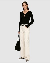 ARKET - V-Neck Rib Top
