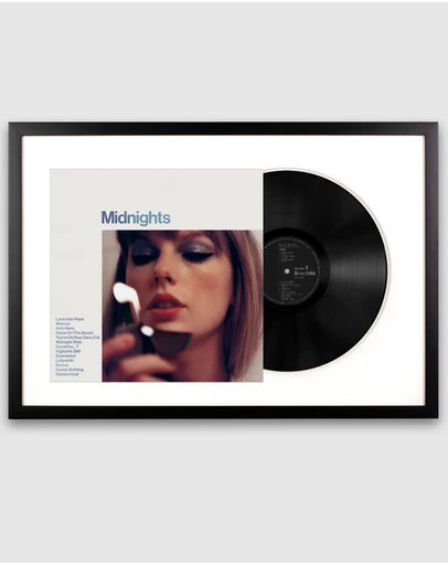 iWorld - Framed Taylor Swift Midnights Vinyl Album Art