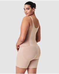 Spanx - TotalContour-Open-Bust Mid-Thigh Bodysuit