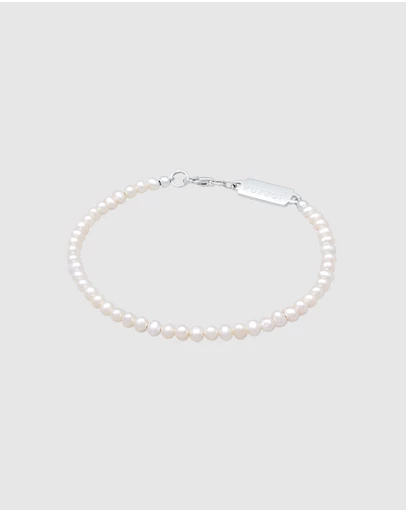 Kuzzoi - ICONIC EXCLUSIVE - Pearl Bracelet with Sterling Silver Closure