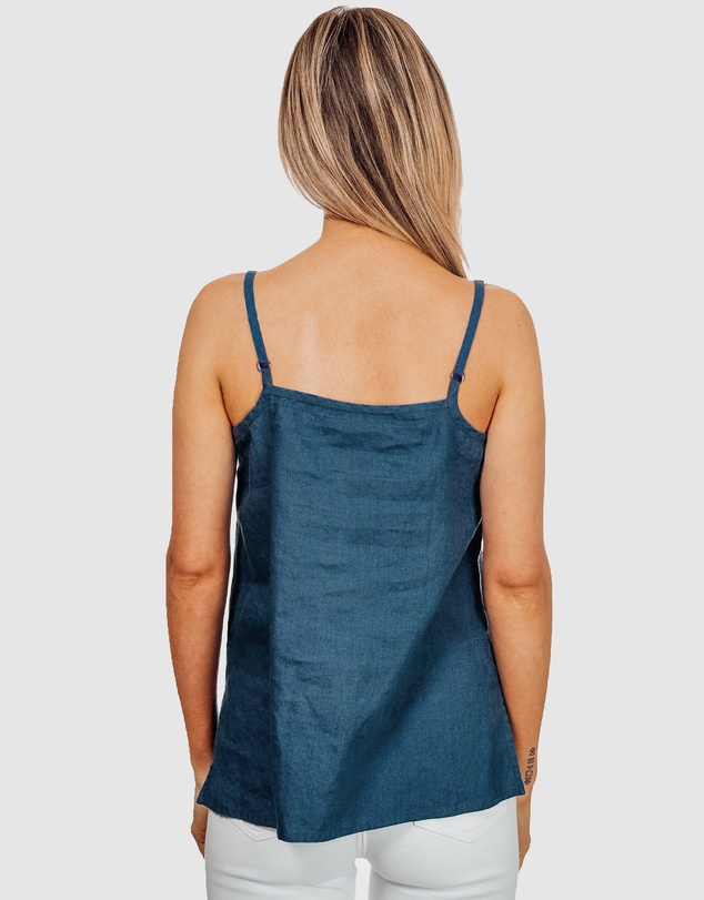 CAMIXA - CAMI-V linen Camisole Top