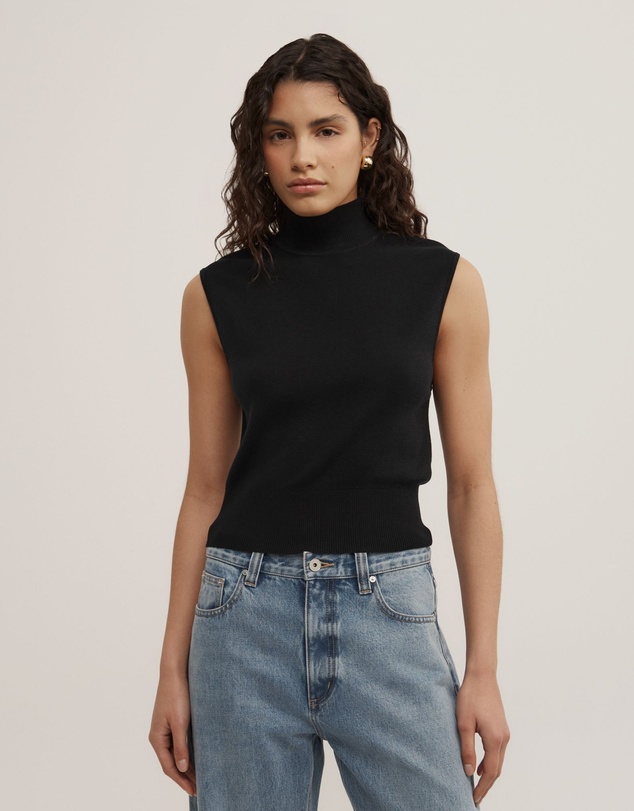 Witchery - High Neck Open Back Knit