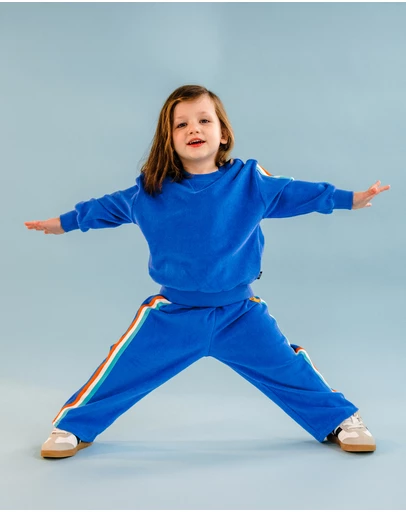 Rock Your Kid - Cosmic Powers Terry Track Pants in Navy