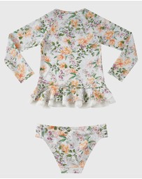 Aqua Blu Kids - Honeysuckle Long Sleeve Rash Vest Set - Kids