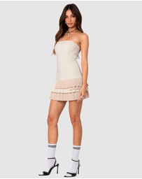 EDIKTED - Cassia Pleated Mini Dress