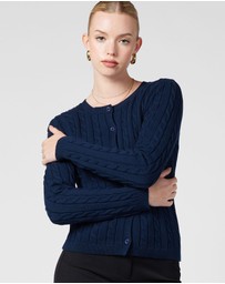 MVN - Cable Crew Neck Cardigan