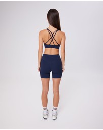 Upstate - Air Sculpt Strappy Crop - Midnight Navy