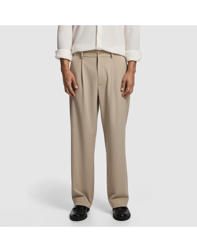 yd. - Brooks Pleated Wide Chino