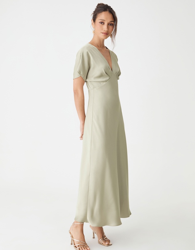 Forcast - Catalina V-Neck Satin Dress