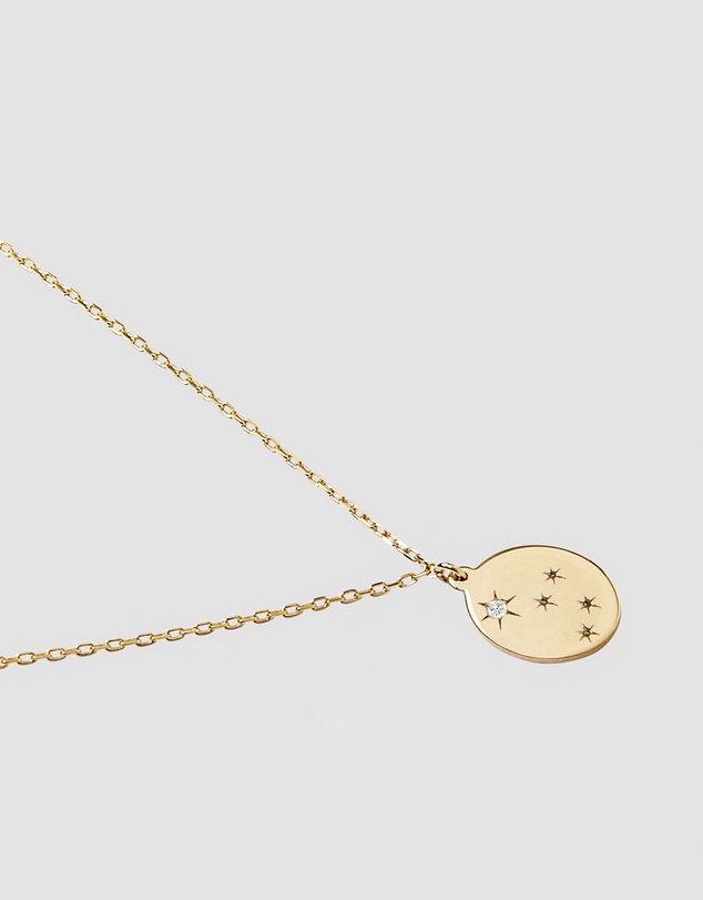 Luna Rae - Solid Gold - Stars of Capricorn Necklace