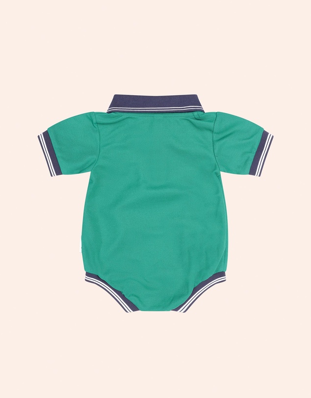 Huxbaby - Collegiate Hux Pique Polo Romper - Babies