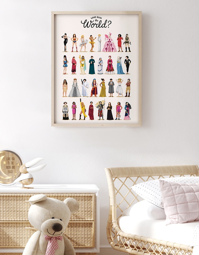 Olive et Oriel - Who Run the World Art Print