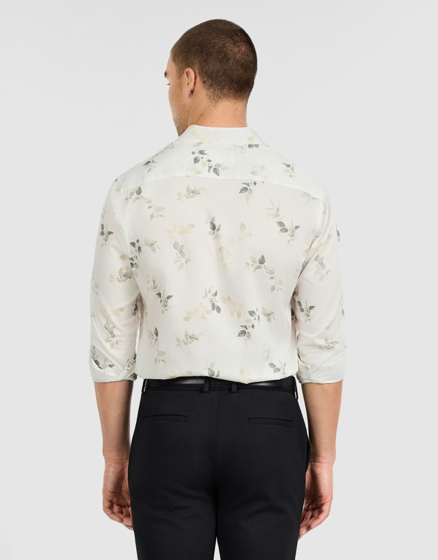 Tarocash - Lucio Textured Leaf Shirt