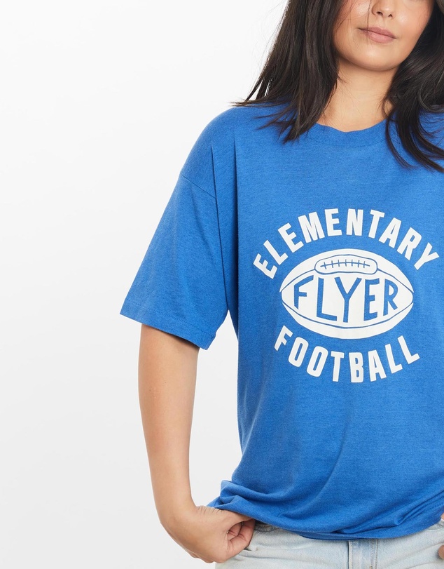 Vintage by The Real Deal - Pre Loved - Vintage 80s Elementary Flyer Football Tee