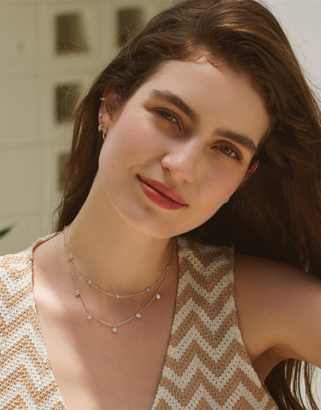 Ania Haie - Ania Haie Silver Classic Bezel-Set Station Necklace